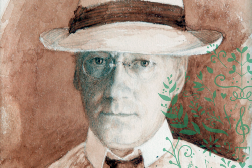 Hugo Alfvén self portrait